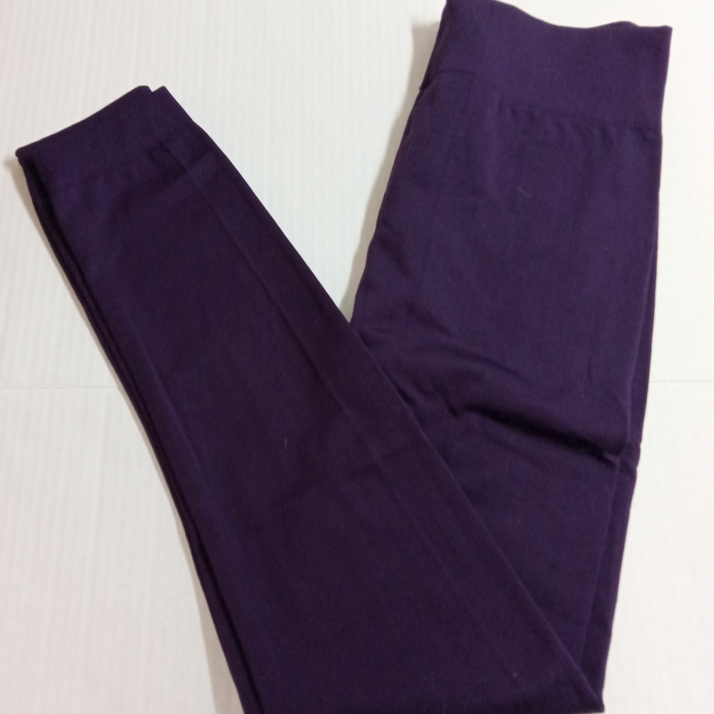 Mopas Dark Purple Leggings Women's OS (S-L) NWT